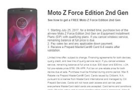 T-Mobile Moto Z2 Force BOGO offer is live already