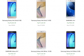 [Deal] Samsung Galaxy On5, On7, On8 and J5 2016 price reduced on Flipkart today
