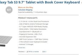 Galaxy Tab S3 Deal: Get the 9.7″ variant with free book cover keyboard for $500 at B&H