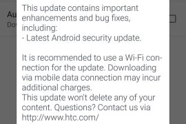 HTC 10 update rolling out with August security patch, software version 2.41.709.71