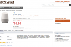 Google Home Deal: Get it for just $90 at Micro Center stores