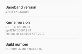 Galaxy J7 (2016) Nougat update now rolling out