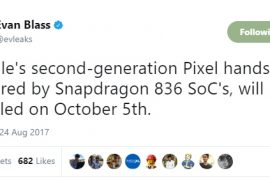 Google Pixel 2 release date set for October 5th, to be powered by Snapdragon 836 processor