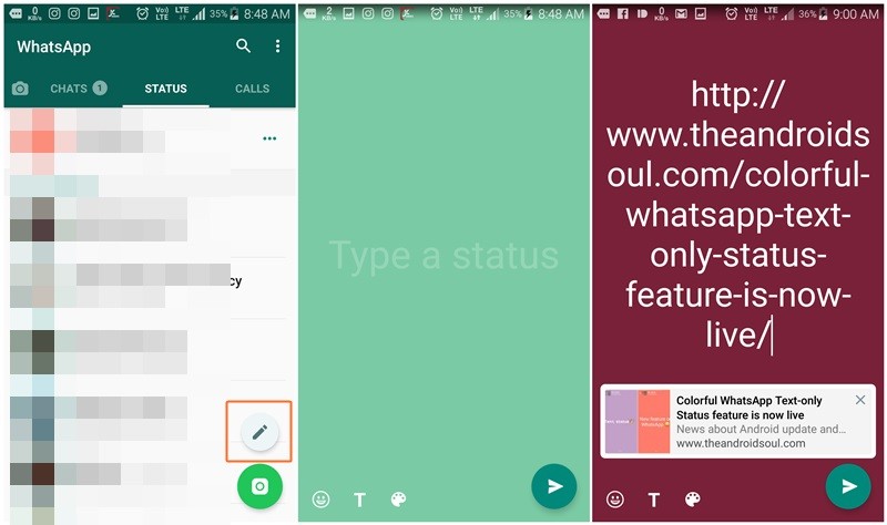 WhatsApp now lets you add links in Status [How to]