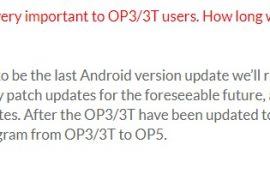 Android O to be the last major OS update for the OnePlus 3 and 3T
