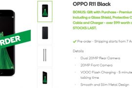Oppo R11 becomes available on pre-order in Australia