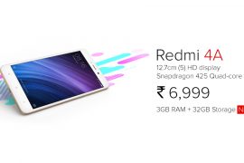 Xiaomi Redmi 4A variant with 3GB RAM and 32GB storage launched in India for INR 6,999
