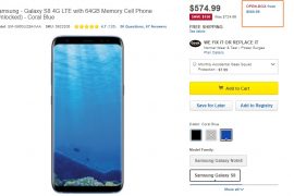 Galaxy S8 Deal Best Buy: Open-box available for $505 ($70 saving)