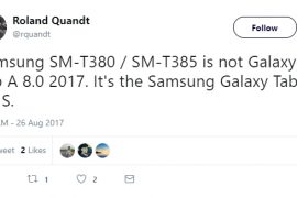 Samsung Galaxy Tab A2 S coming soon with model SM-T380/SM-T385
