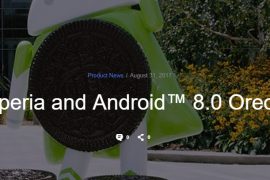 Sony to release Android 8.0 Oreo update to these Xperia devices