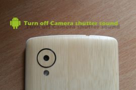 How to turn off camera shutter sound on Android