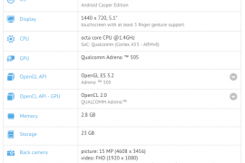 Casper Via P2 Plus specs leak out