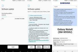 T-Mobile Galaxy Note 8 update improves Google Maps, Weather Widget and Navigation app. Also brings August patch