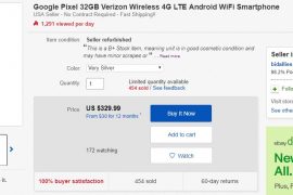 Google Pixel Deal: Get the refurbished Verizon variant (32GB) for just $330 at eBay