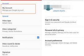 Latest Gmail Android app update lets you change password and profile information from app itself