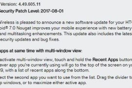 Verizon releases HTC One M9 Android 7.0 Nougat update, finally