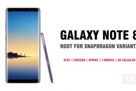 How to Root Galaxy Note 8 (N950U) Snapdragon variants from AT&T, Verizon, Sprint, T-Mobile and US Cellular with SamFAIL