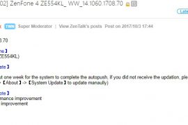 Asus ZenFone 4 update rolling out with improved WiFi and camera