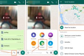 How to share live location on WhatsApp