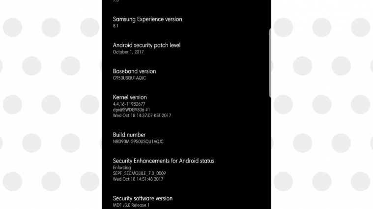 Galaxy s8 AT&T update