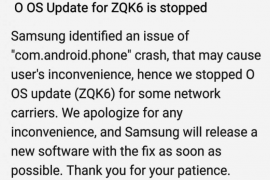 Third beta of Galaxy S8 8.0 update to release soon as Samsung halts second one (ZQK6) because of com.android.phone error