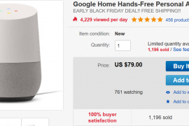 [Hot Deal] Get Google Home for just $79 on eBay