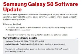Verizon Galaxy S8 and S8 Plus update rolling out with October security patch and Krack fix