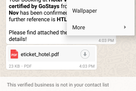 How to block WhatsApp business account and report as spam