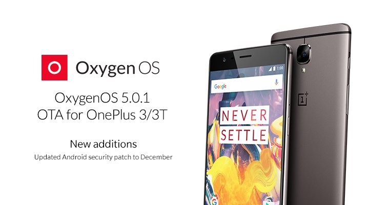 OxygenOS-5.0.1 oneplus 3 and 3t