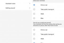 Google Assistant gets new Getting Around option for transportation