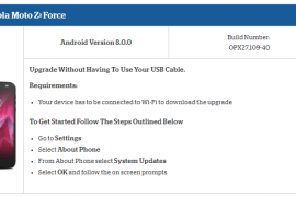 Rogers Moto Z2 Force Oreo rolling out as OPX27.109-40 build