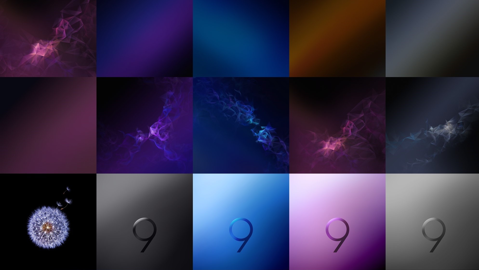 Download Samsung Galaxy S9 stock wallpapers