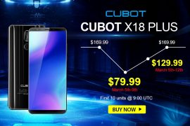 [Deal] Get the Cubot X18 Plus with 4GB RAM and 64GB storage for just $80 on GearBest
