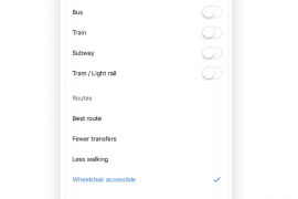 Google Maps “wheelchair accessible” routes now rolling out