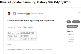 Sprint rolls out Galaxy S9 Plus update that allows Activation over Wi-Fi, and March patch