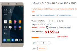 [Deal] LeEco Le Pro 3 Elite with Snapdragon 820 available for just $160 at GearBest