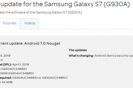 AT&T rolls out updates for Samsung Galaxy S7 and S8 variants