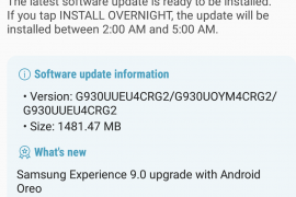 Android Oreo update rolling out for the unlocked Galaxy S7 handsets in the U.S.