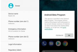 Android P beta booted on a Xiaomi Redmi 3S