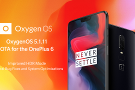 OnePlus 6 gets OxygenOS 5.1.11 update with a fix for screen flickering issue, improved HDR, and more
