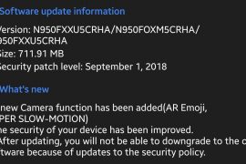 Galaxy Note 8 CRHA update brings AR Emoji, super slow-mo recording, and September patch