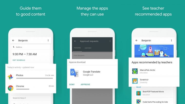 Google Family Link for children and teens app