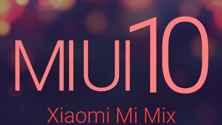 MIUI 10 mi mix