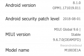 Xiaomi Mi 8 update 9.6.7 improves camera, battery life and GPS performance