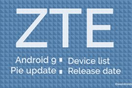ZTE Android 9 Pie update