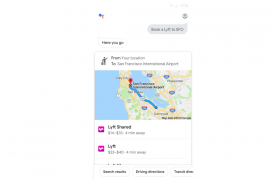 Greet Google to book a cab