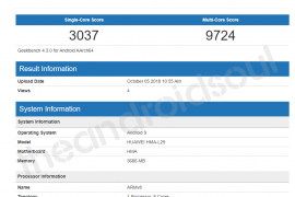 Huawei Mate 20 appears at Geekbench too