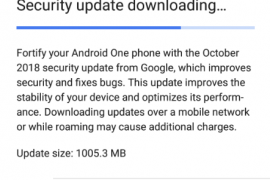Xiaomi releases Mi A1 October security update, sized over 1GB