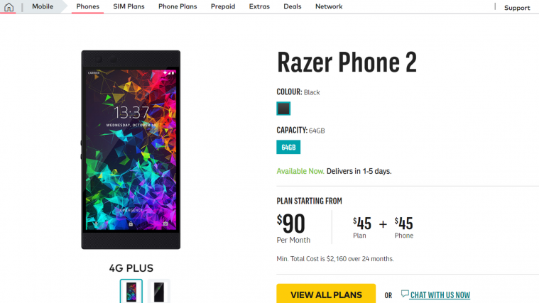 Razer Phone 2 available in Australia