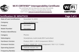 Android Pie for Galaxy S9, S9+, Note 9, S8, S8+, Note 8 and Note FE just got certified at Wi-Fi Alliance, so yes, it’s coming soon